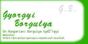 gyorgyi borgulya business card